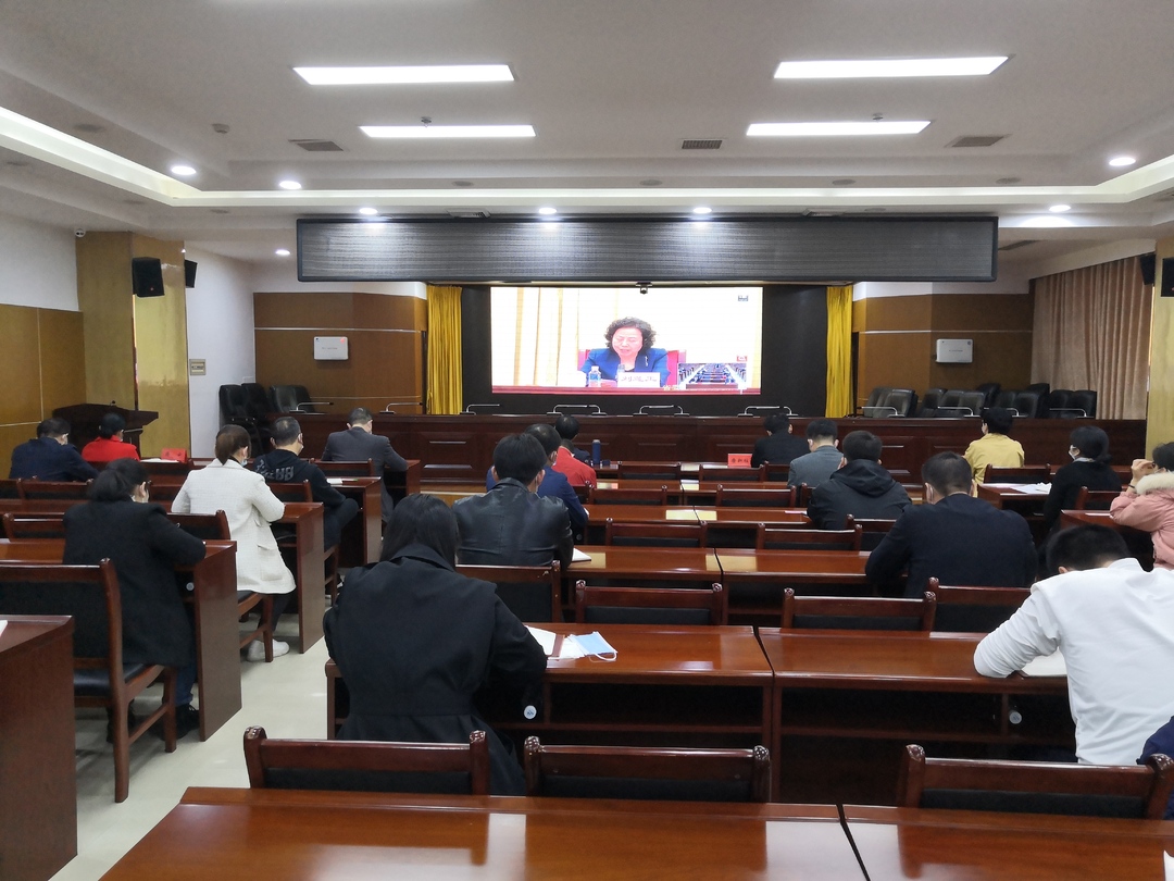 县人大常委会组织参加全省人大系统贯彻落实中央人大工作会议精神暨工作部署视频会