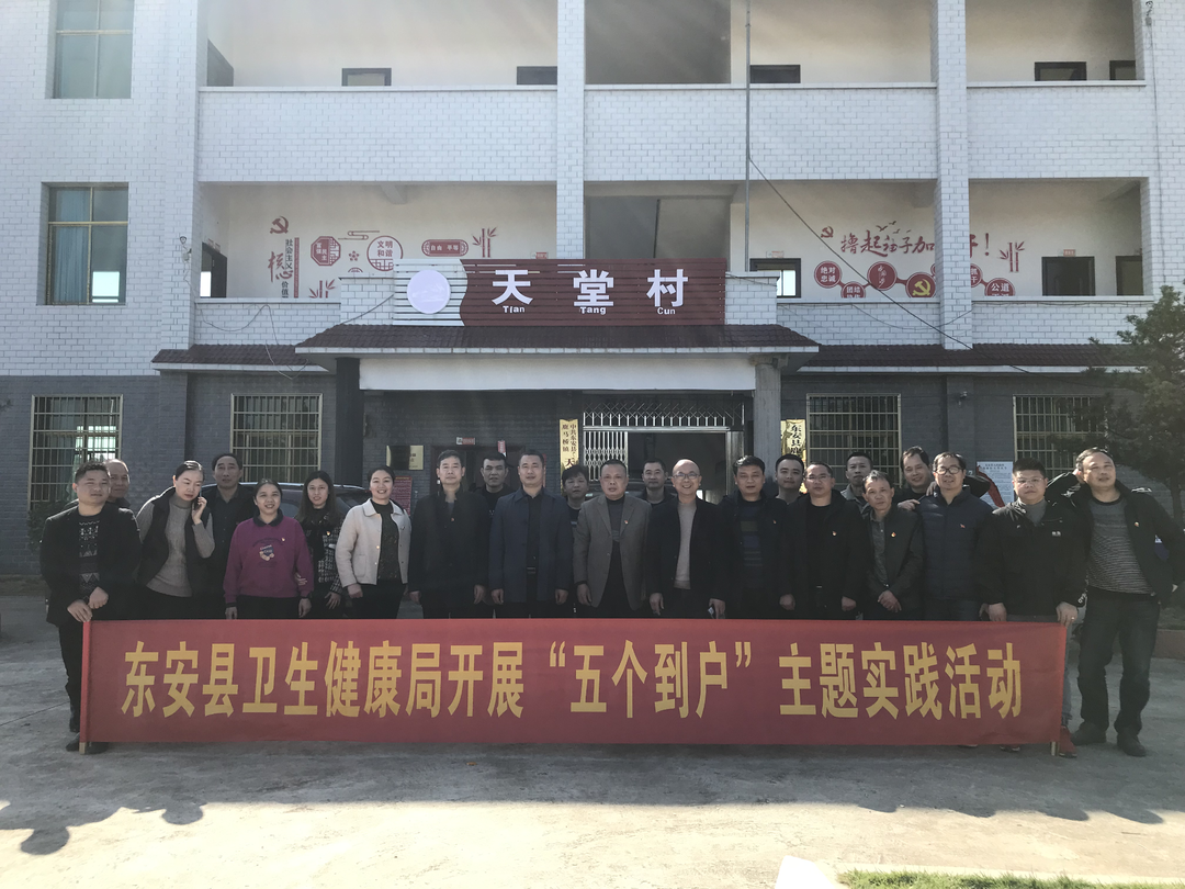 东安县卫生健康局机关党总支开展“五个到户”和“我为群众办实事”主题党日活动