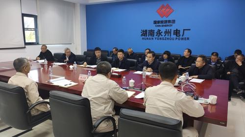 蒋华带队赴国能永州电厂召开专题联席会议