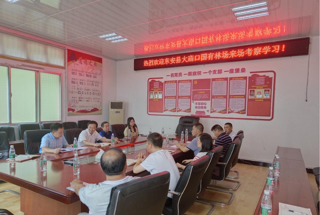 舜管局赴双牌县打鼓坪林场考察森林质量精准提升工作