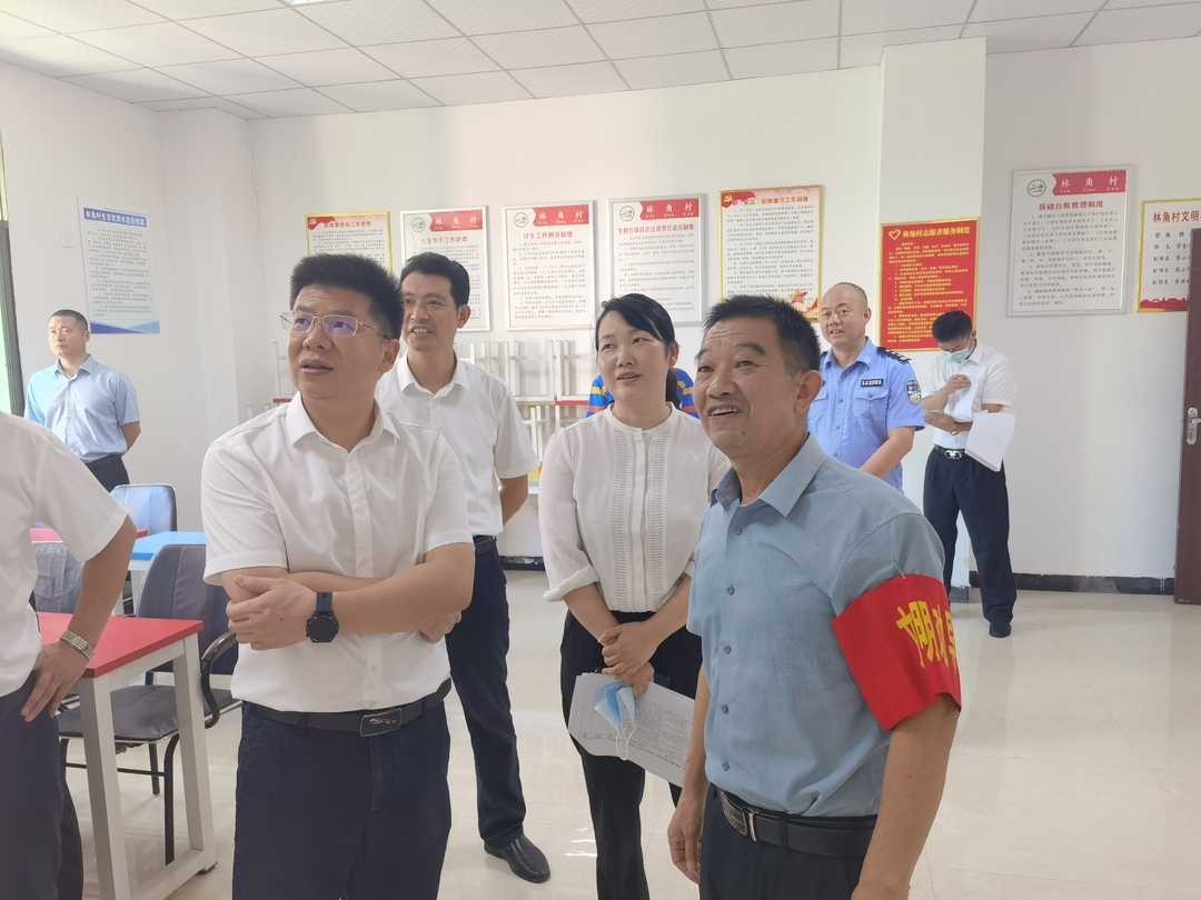 蔣華調研全縣文明創建工作