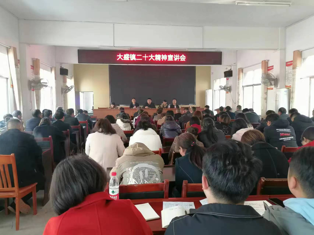 大盛镇启动“党的二十大精神进基层”农村党员集中轮训工作