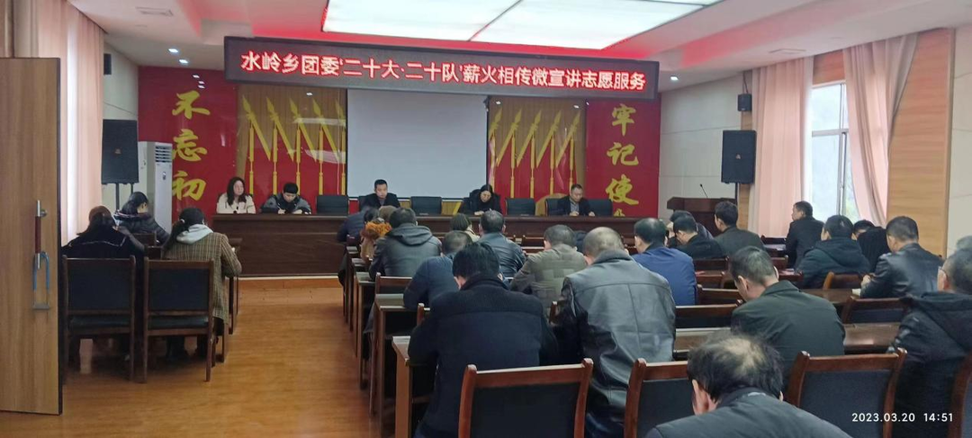 水嶺鄉：理論微宣講 讓黨的二十大精神“聲”入人心