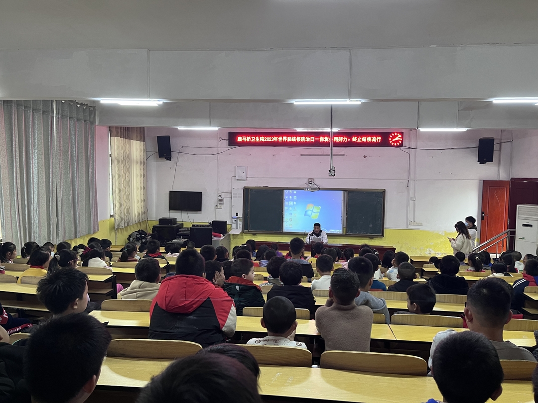 鹿馬橋鎮中心衛生院開展世界肺結核防治日活動
