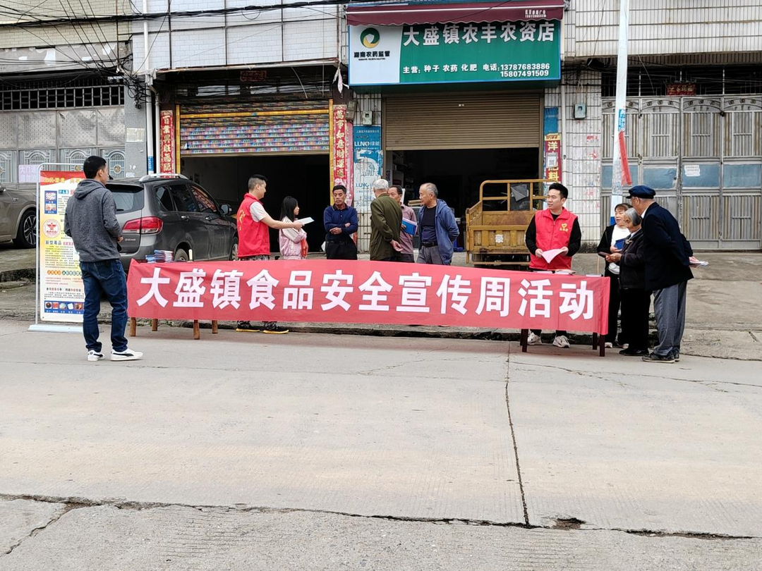 大盛镇：开展食品安全宣传 守护群众身体健康