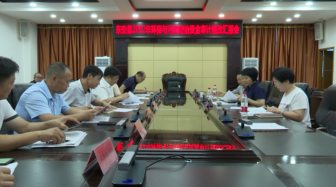市审计局督导东安环境保护与污染防治专项资金审计项目整改工作