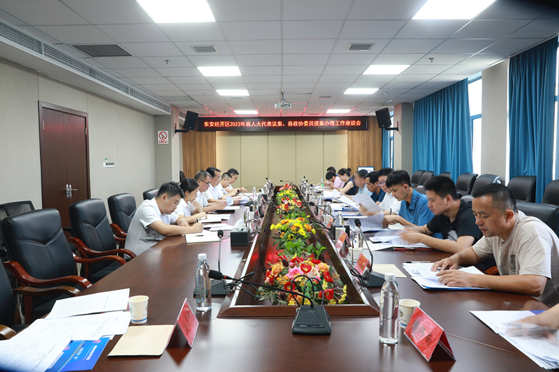 东安经开区召开2023年县人大代表议案、县政协委员提案办理工作座谈会