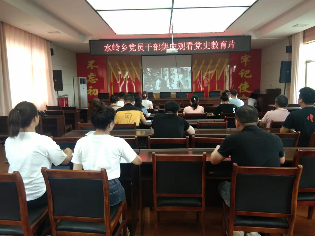 水岭乡开展“一月一课一片一实践”活动