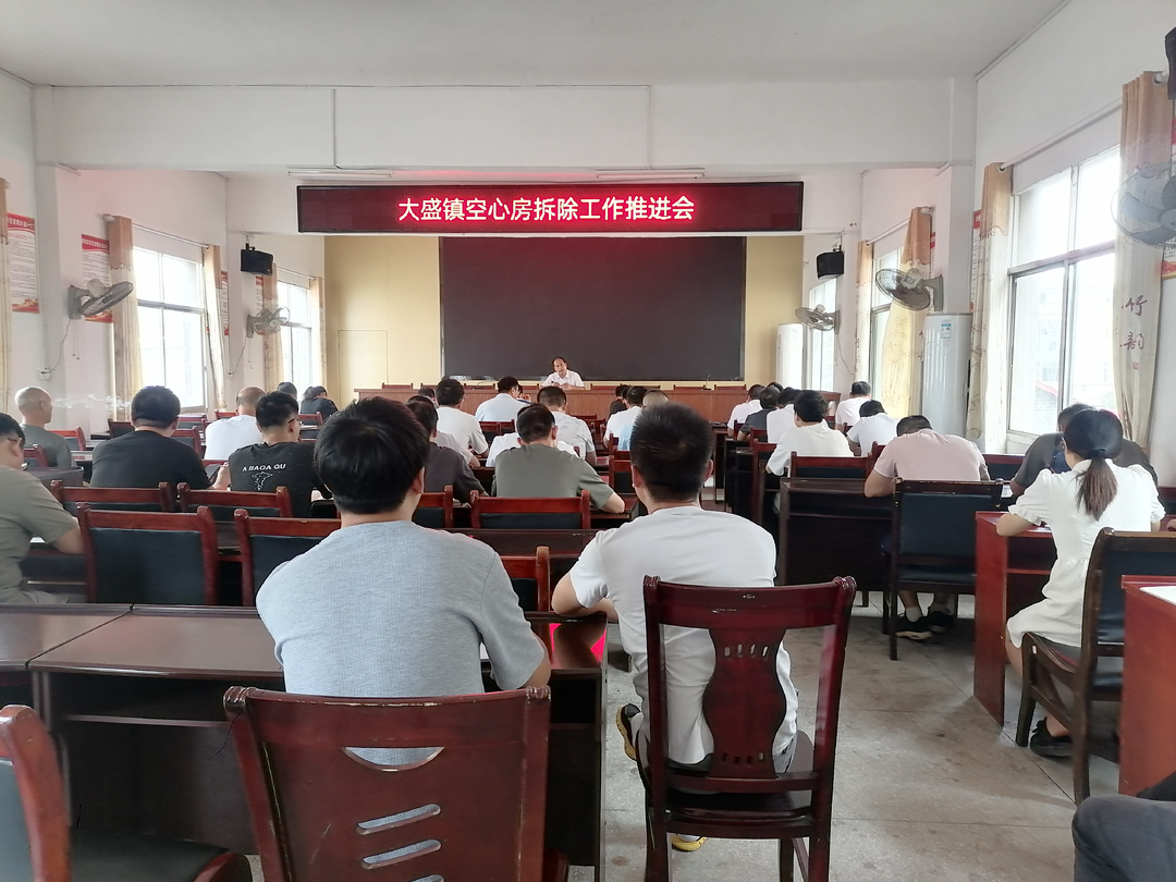 大盛镇召开“空心房”拆除工作推进会