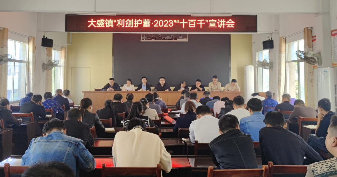 東安縣大盛鎮召開“利劍護蕾?2023”“十百千”宣講會