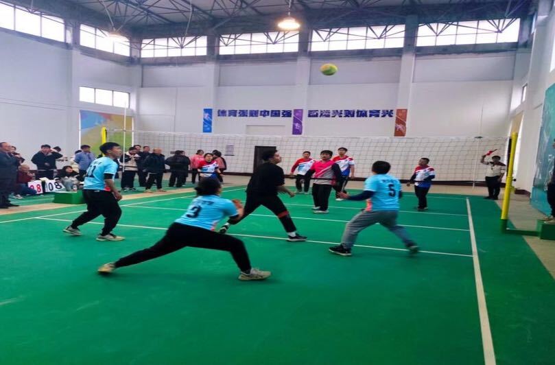 新圩江镇举办2024年第一届气排球比赛