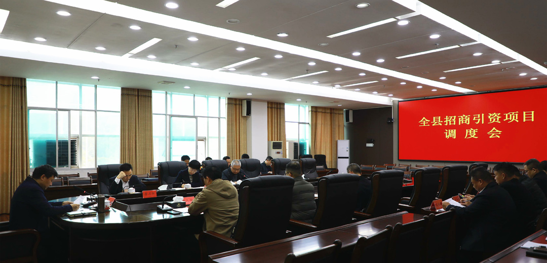 唐何主持召开全县招商引资项目调度会