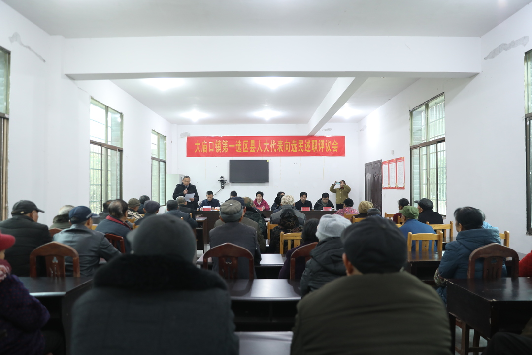 大廟口鎮(zhèn)第一選區(qū)縣人大代表向選民述職
