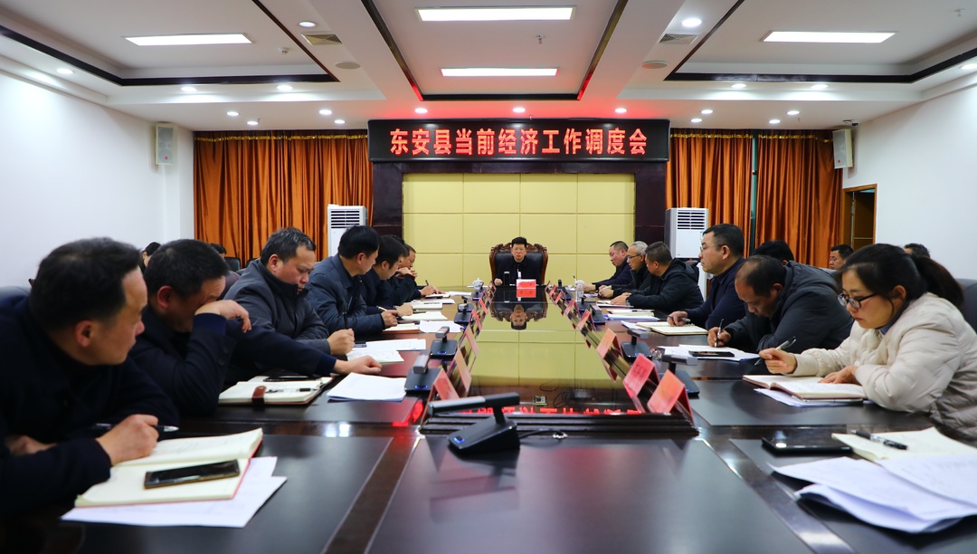 蔣華主持召開當前經濟工作調度會