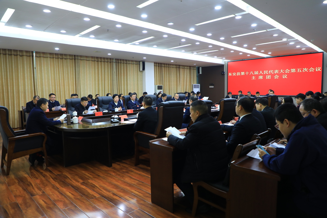 【聚焦兩會】東安縣第十八屆人民代表大會第五次會議主席團召開第三次會議