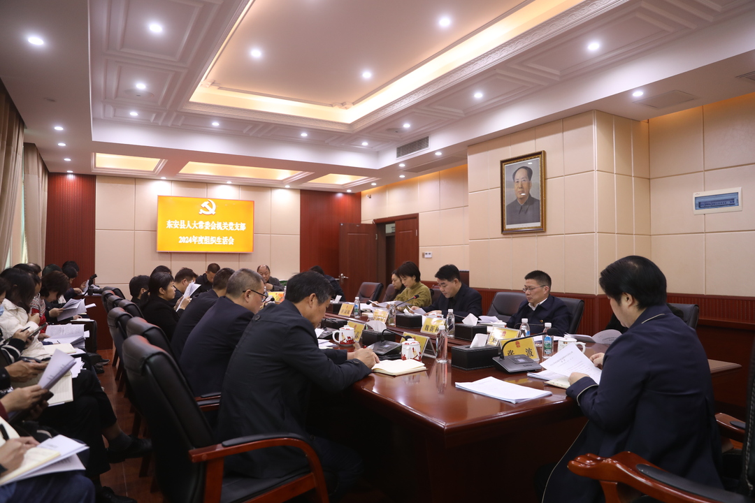 東安縣人大常委會(huì )機關(guān)黨支部2024年度組織生活會(huì )召開(kāi)