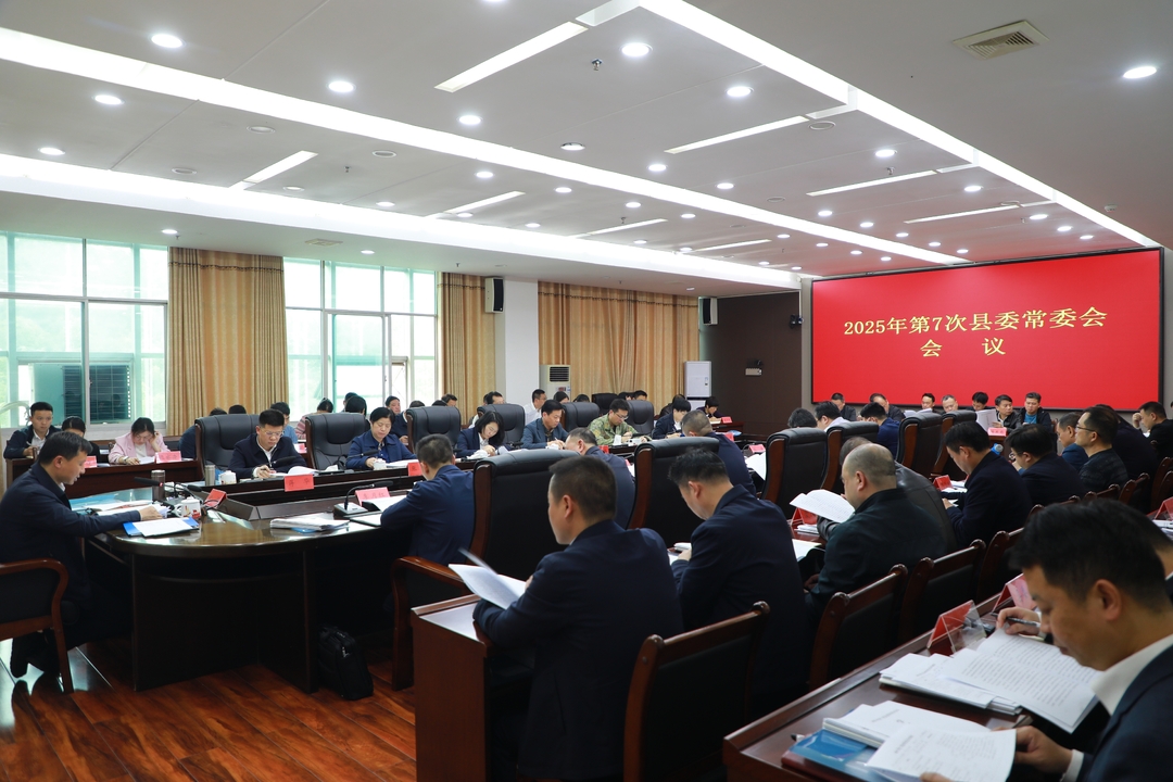 唐何主持召開2025年第7次縣委常委會會議