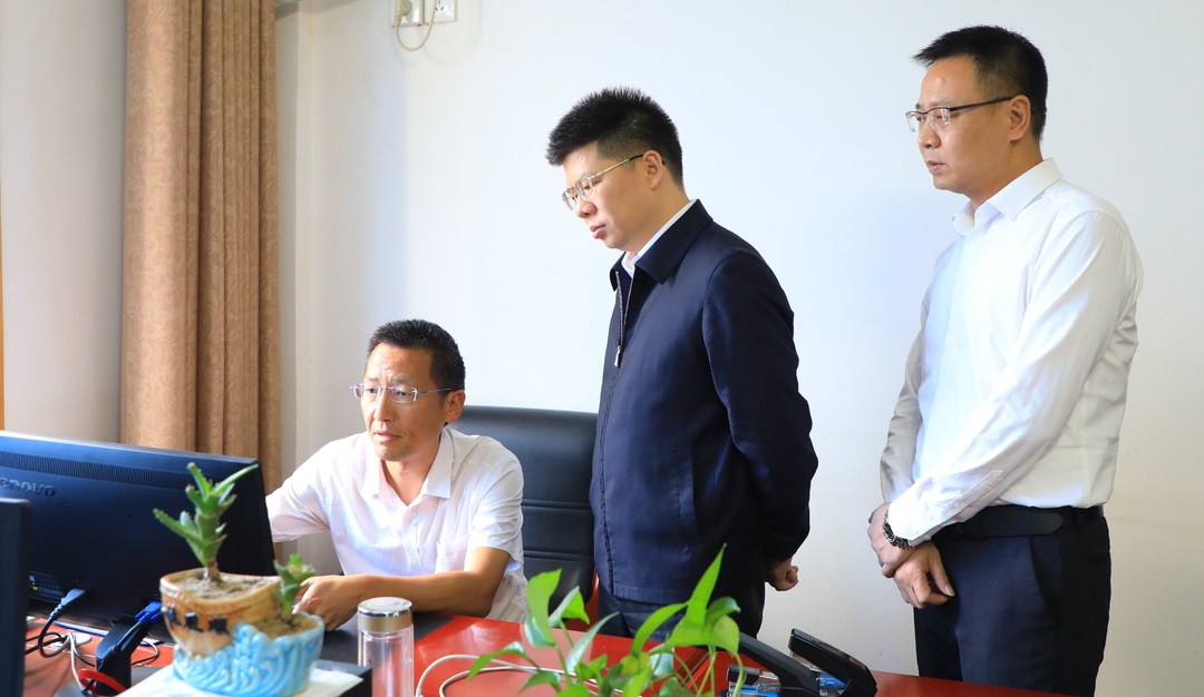 蔣華調研政府網(wǎng)站建設和數據工作