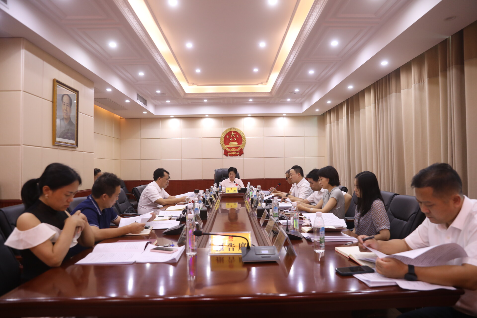 东安县第十八届人大常委会第53次主任会议召开