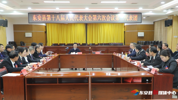 【喜迎两会】东安县第十八届人民代表大会第六次会议各代表团召开会议