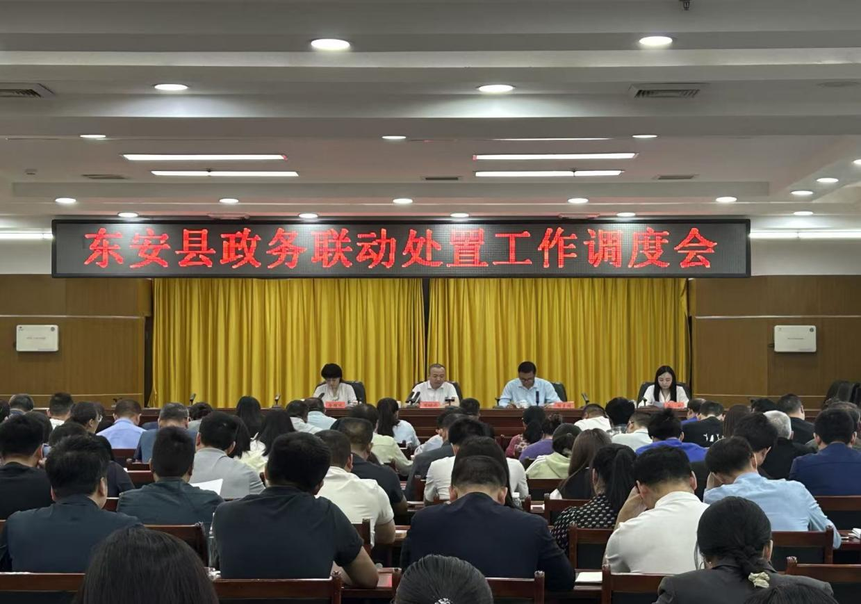 东安县召开12345政务联动处置工作调度会暨业务培训会