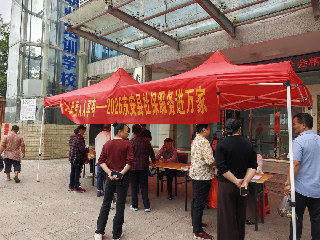 东安县开展“社保服务进万家”宣传活动